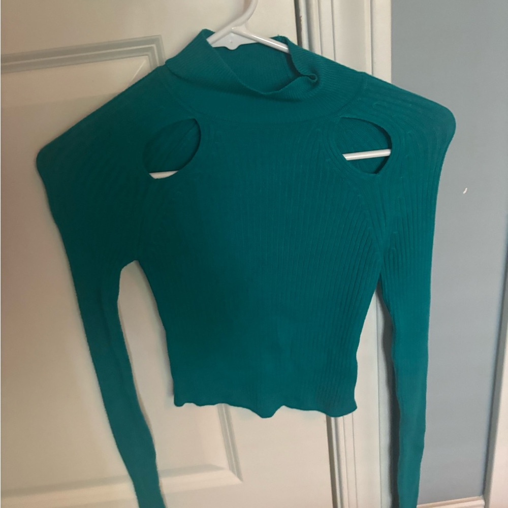 Urban Outfitters Teal Turtleneck